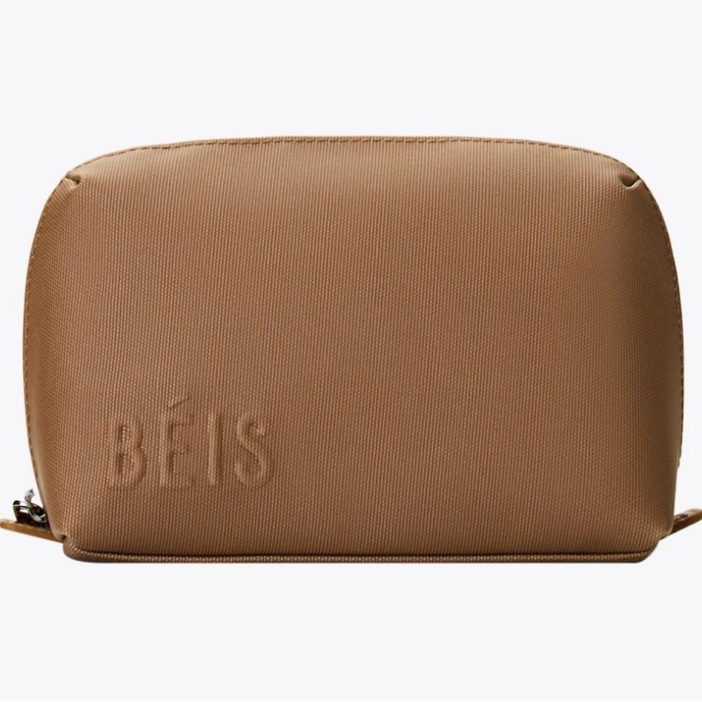 BÉIS camel small cosmetic pouch NWT